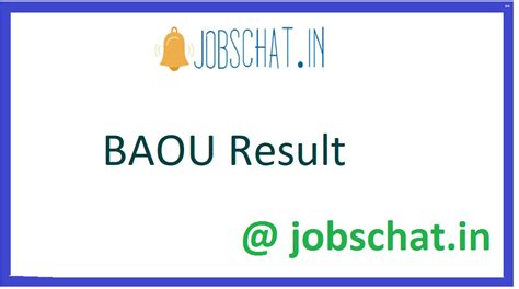 result baou edu in.